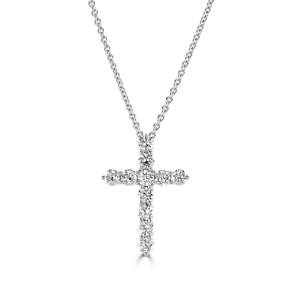 18 Karat Gold Cross Necklace | Holy Grace